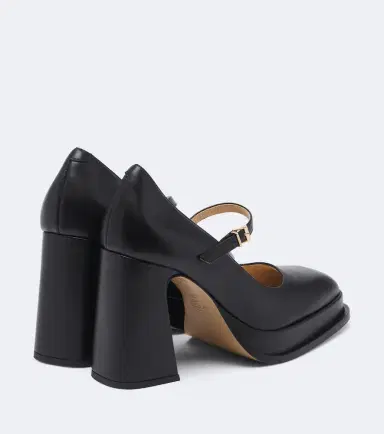 Souliers Martinez Casilda leather platform Mary Jane pumps | Thumbnail 2 Souliers Martinez Casilda leather platform Mary Jane pumps | Thumbnail 2
