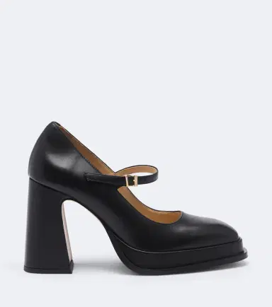 Souliers Martinez Casilda leather platform Mary Jane pumps | Thumbnail 3 Souliers Martinez Casilda leather platform Mary Jane pumps | Thumbnail 3