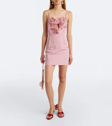 Magda Butrym Floral-appliqué cotton and silk minidress | Thumbnail 2