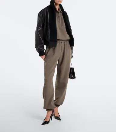 Magda Butrym Cotton-blend fleece polo sweater | Thumbnail 5