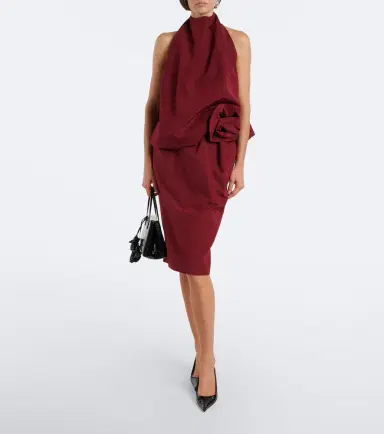 Magda Butrym Halterneck cotton and silk top | Thumbnail 2 Magda Butrym Halterneck cotton and silk top | Thumbnail 2