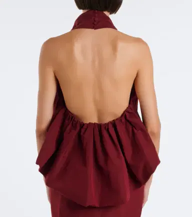 Magda Butrym Halterneck cotton and silk top | Thumbnail 5 Magda Butrym Halterneck cotton and silk top | Thumbnail 5