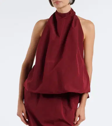 Magda Butrym Halterneck cotton and silk top | Thumbnail 6 Magda Butrym Halterneck cotton and silk top | Thumbnail 6