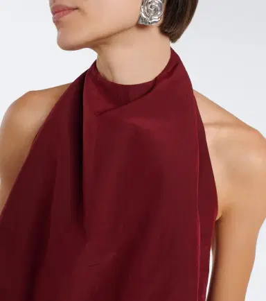 Magda Butrym Halterneck cotton and silk top | Thumbnail 7 Magda Butrym Halterneck cotton and silk top | Thumbnail 7