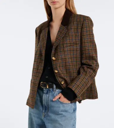 Blazé Milano Blazé Milano Amandira Shelley checked virgin wool blazer | Thumbnail 6 Blazé Milano Blazé Milano Amandira Shelley checked virgin wool blazer | Thumbnail 6
