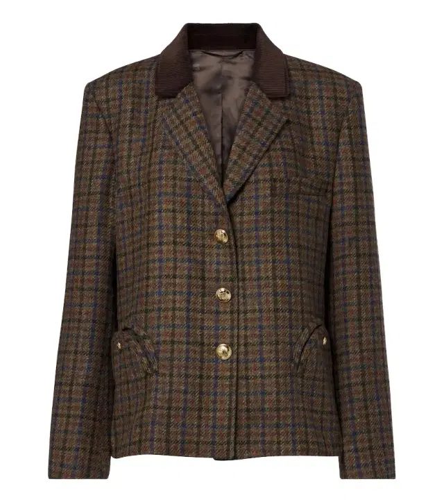 Blaze Milano Blazé Milano Amandira Shelley checked virgin wool blazer