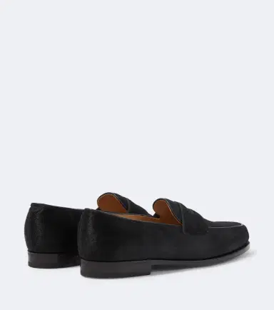 John Lobb Lopez calf hair penny loafers | Thumbnail 3