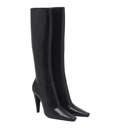 Saint Laurent 77 leather knee-high boots | Thumbnail 1