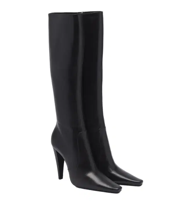 Saint Laurent 77 leather knee-high boots