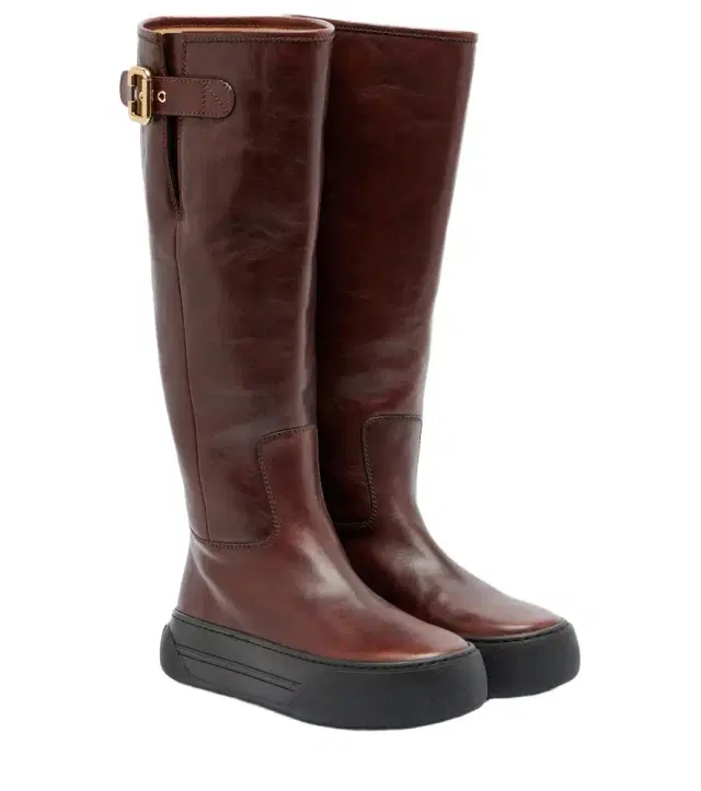 Chloe Chloé Delia leather knee-high boots