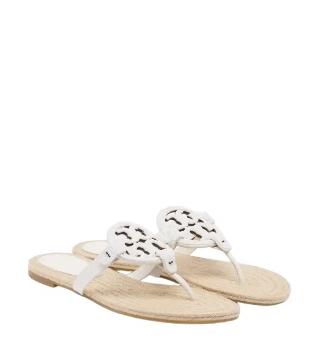 Tory Burch Miller beaded leather thong sandals