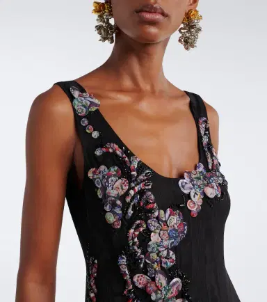 Dries Van Noten Appliqué embellished gown | Thumbnail 6 Dries Van Noten Appliqué embellished gown | Thumbnail 6