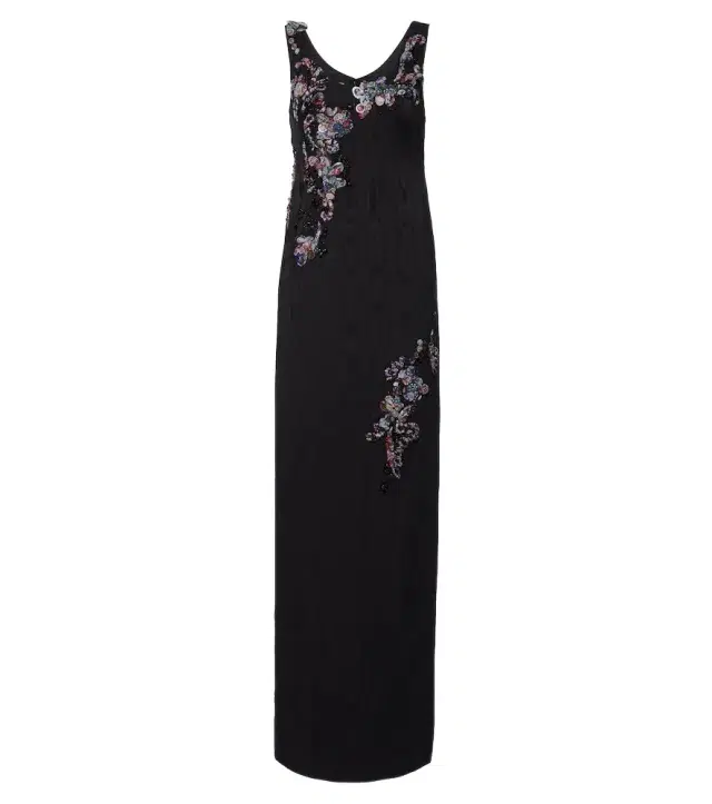 Dries Van Noten Debant appliqué embellished gown