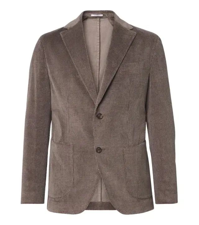 Eleventy Cotton and cashmere corduroy blazer
