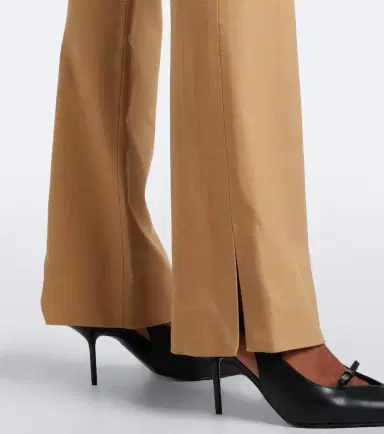 Veronica Beard Corbette twill flared pants | Thumbnail 4