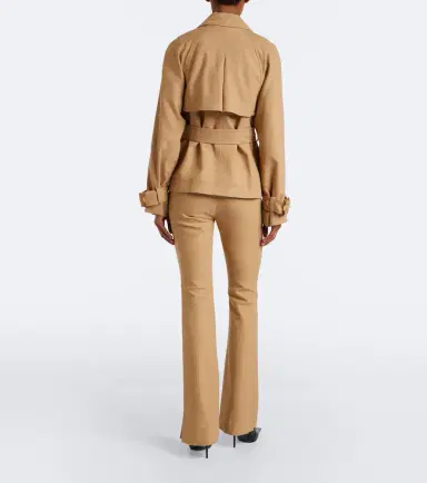 Veronica Beard Corbette twill flared pants | Thumbnail 6