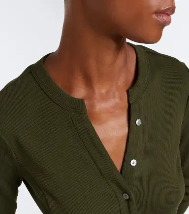 Veronica Beard Cordis ribbed-knit cotton-blend cardigan | Thumbnail 2 Veronica Beard Cordis ribbed-knit cotton-blend cardigan | Thumbnail 2