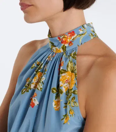 Veronica Beard Kovi floral halterneck silk-blend top | Thumbnail 2 Veronica Beard Kovi floral halterneck silk-blend top | Thumbnail 2