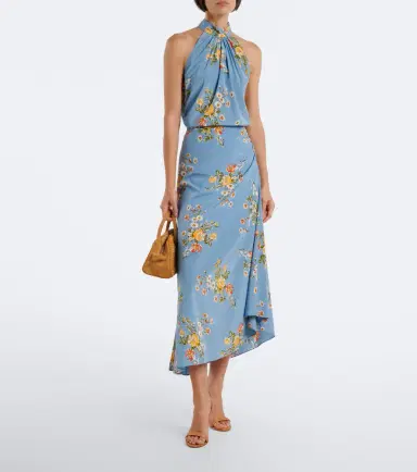 Veronica Beard Kovi floral halterneck silk-blend top | Thumbnail 5 Veronica Beard Kovi floral halterneck silk-blend top | Thumbnail 5