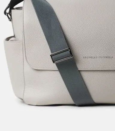 BRUNELLO CUCINELLI KIDS Leather diaper bag | Thumbnail 2 BRUNELLO CUCINELLI KIDS Leather diaper bag | Thumbnail 2