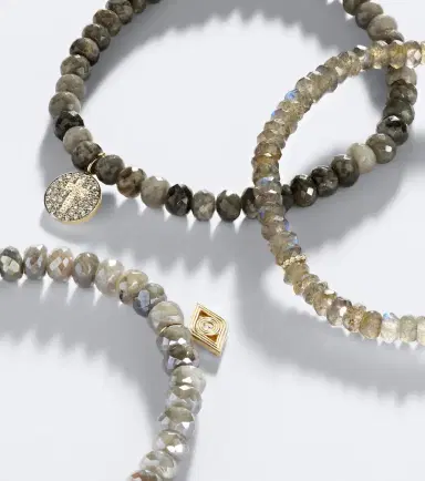 Sydney Evan Set of 3 14kt gold beaded bracelets with gemstones | Thumbnail 3 Sydney Evan Set of 3 14kt gold beaded bracelets with gemstones | Thumbnail 3