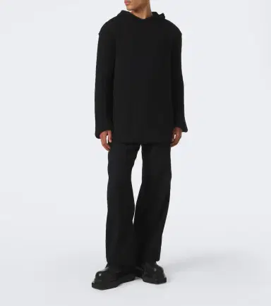 Rick Owens Hooded cashmere and silk sweater | Thumbnail 2