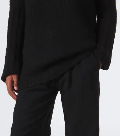 Rick Owens Hooded cashmere and silk sweater | Thumbnail 4