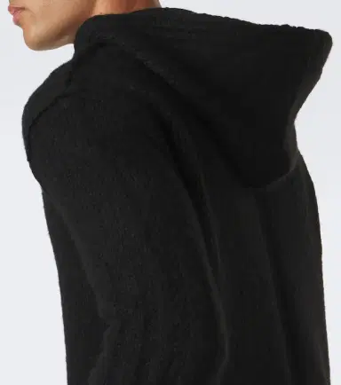 Rick Owens Hooded cashmere and silk sweater | Thumbnail 6