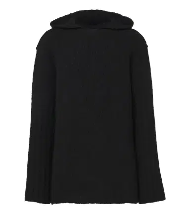 Rick Owens Hooded cashmere and silk sweater | Thumbnail 1