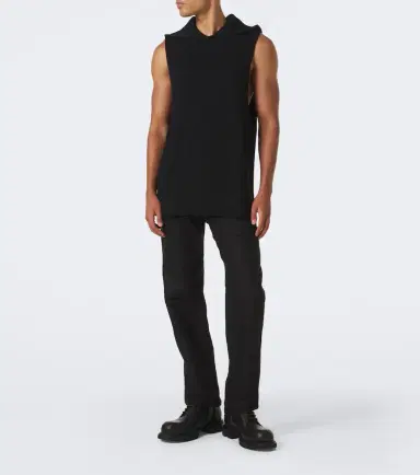 Rick Owens Hooded ribbed-knit virgin wool tank top | Thumbnail 2