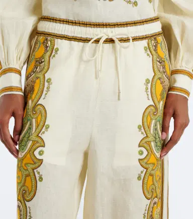 ALÉMAIS Alémais Porter printed linen wide-leg pants | Thumbnail 2 ALÉMAIS Alémais Porter printed linen wide-leg pants | Thumbnail 2