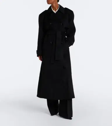 The Frankie Shop Nikola padded wool and cashmere trench coat | Thumbnail 4