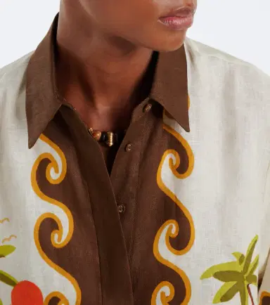 ALÉMAIS Alémais Island Cove linen shirt | Thumbnail 3