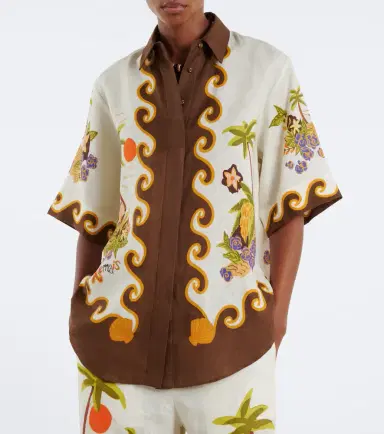 ALÉMAIS Alémais Island Cove linen shirt | Thumbnail 4