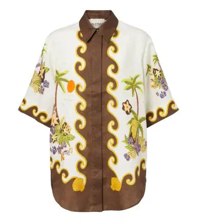 ALÉMAIS Alémais Island Cove linen shirt | Thumbnail 1
