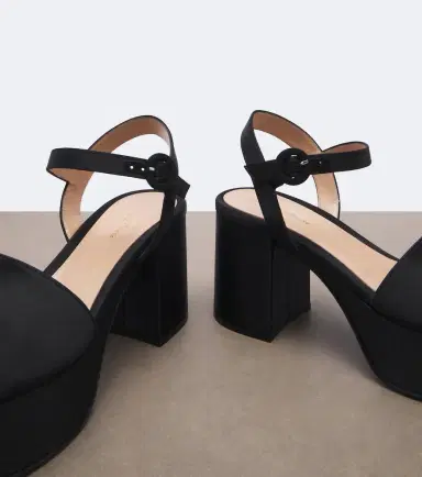 Gianvito Rossi Satin platform sandals | Thumbnail 3 Gianvito Rossi Satin platform sandals | Thumbnail 3
