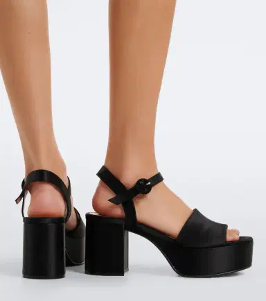 Gianvito Rossi Satin platform sandals | Thumbnail 6 Gianvito Rossi Satin platform sandals | Thumbnail 6