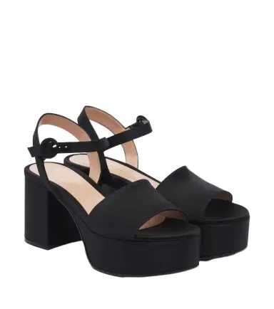 Gianvito Rossi Satin platform sandals | Thumbnail 1 Gianvito Rossi Satin platform sandals | Thumbnail 1
