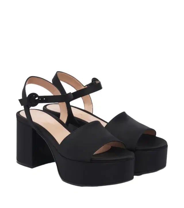 Gianvito Rossi Satin platform sandals