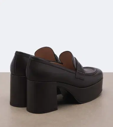 Gianvito Rossi Leather platform loafers | Thumbnail 2
