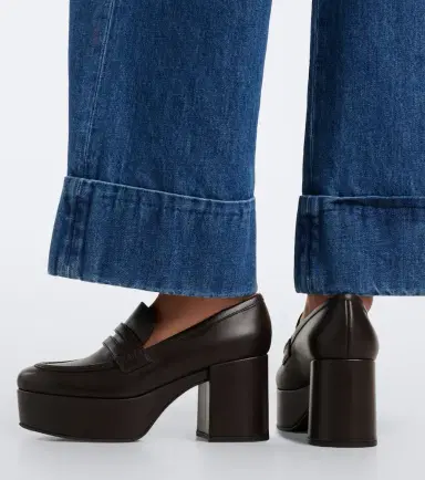 Gianvito Rossi Leather platform loafers | Thumbnail 5