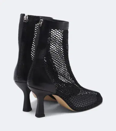 Souliers Martinez Fira leather-trimmed mesh ankle boots | Thumbnail 2 Souliers Martinez Fira leather-trimmed mesh ankle boots | Thumbnail 2