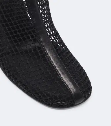 Souliers Martinez Fira leather-trimmed mesh ankle boots | Thumbnail 3 Souliers Martinez Fira leather-trimmed mesh ankle boots | Thumbnail 3