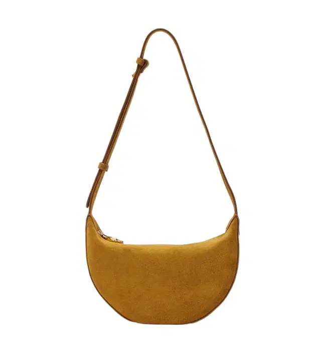 Bean suede shoulder bag