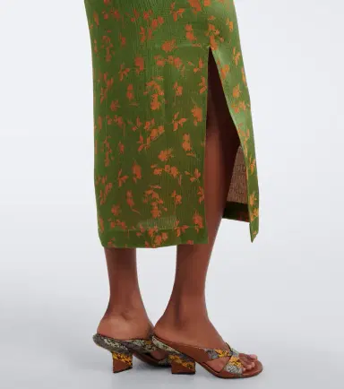 Dries Van Noten Floral jacquard satin slip dress | Thumbnail 4 Dries Van Noten Floral jacquard satin slip dress | Thumbnail 4