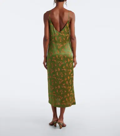 Dries Van Noten Floral jacquard satin slip dress | Thumbnail 5 Dries Van Noten Floral jacquard satin slip dress | Thumbnail 5