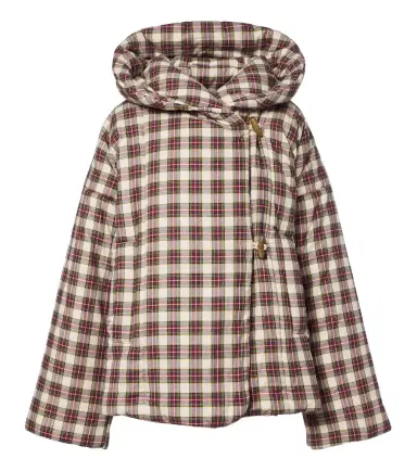 Dries Van Noten Gingham hooded cotton puffer jacket | Thumbnail 1