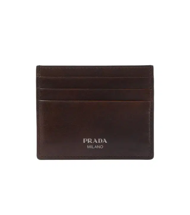 Prada Logo leather card holder