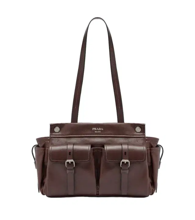 Prada Route Medium leather tote bag