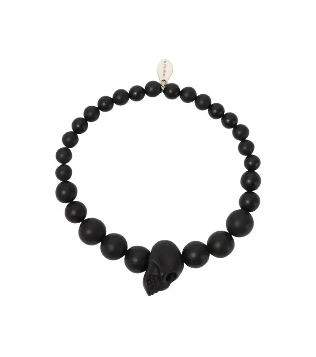 McQueen Beaded skull bracelet